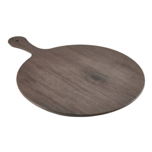 Wood Effect Melamine Paddle Board Round 21in