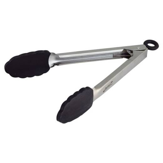 Stainless Steel Locking Tongs with Silicone Tip 23cm/9in