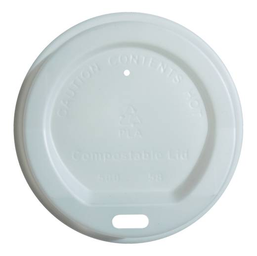 Edenware Cup Sip Lid (CPLA) 12/16oz White (x1000)