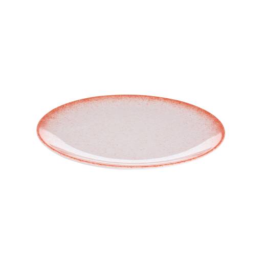 Ombre Flat Coupe Plate Coral 28cm (x6)