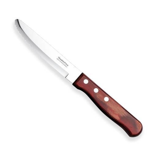 Jumbo Steak Knife Rounded Tip Polywood Red (x12)