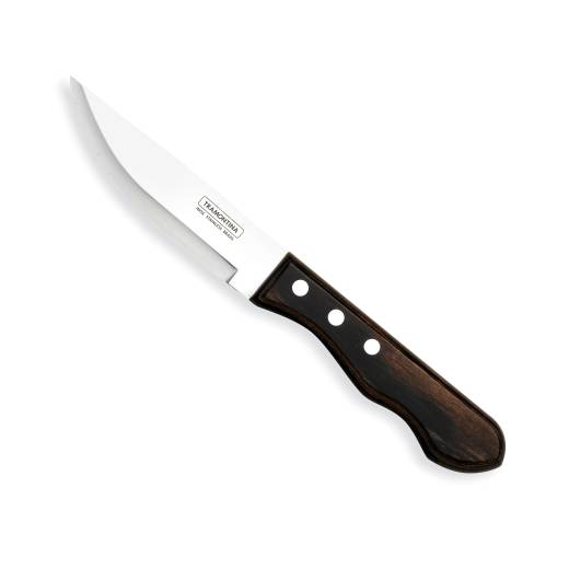Jumbo Steak Knife Pointed Tip Polywood Brown (x12)