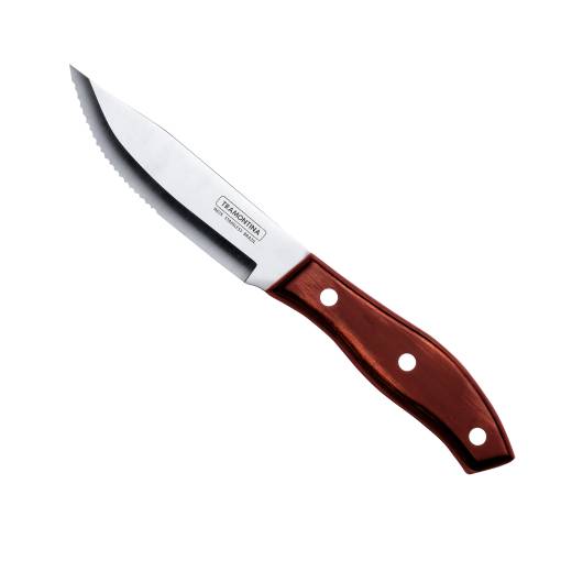Swan Jumbo Steak Knife Pointed Tip Polywood Red (x12)