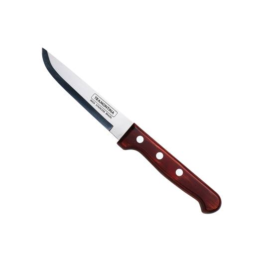 5in Steak Knife Smooth Blade Polywood Red (x12)