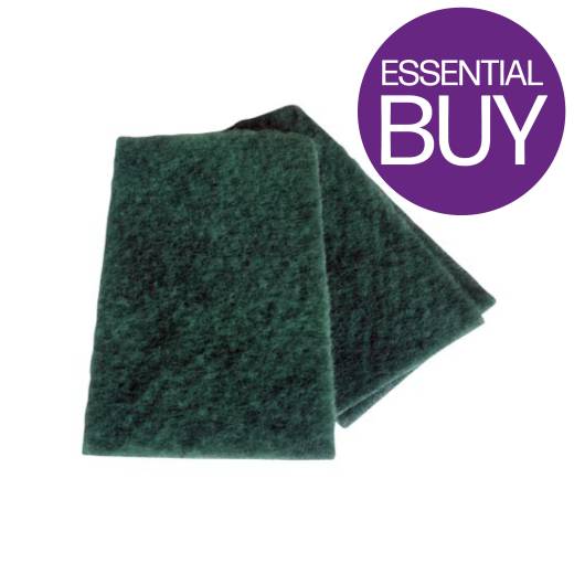 Scouring Pad 9x6in Green (x10)