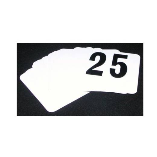 Set Of Table Numbers 1 - 25 (95x100mm)