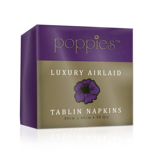 Tablin Napkin 40cm 8Fold Purple (x500)