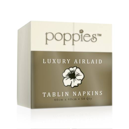 Pop In Tablin Napkin 40cm 8Fold Buttermilk (x500)