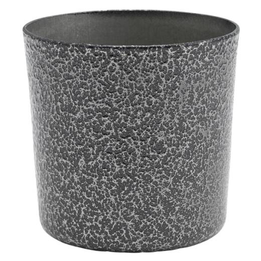 Stainless Steel Serving Cup 8.5 x 8.5cm Hammered Silver (x12)