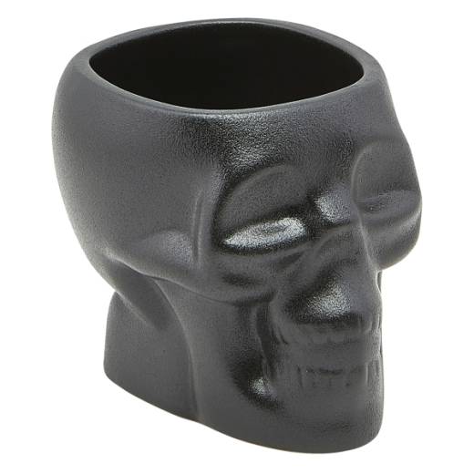 Cast Iron Effect Tiki Skull Mug 40cl/14oz (x6)