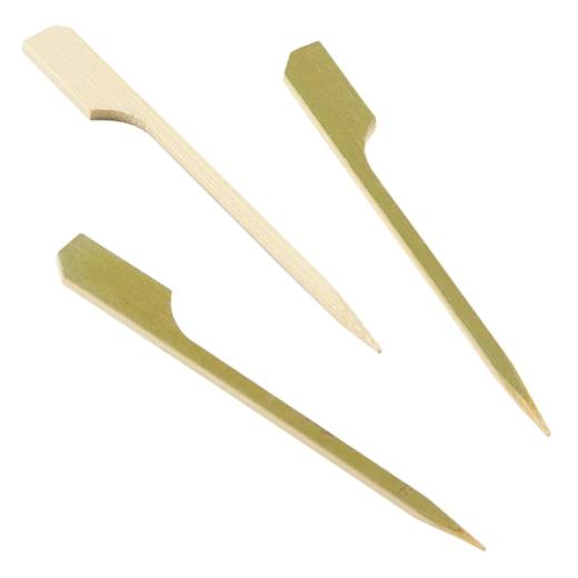 Bamboo Gun Shaped Paddle Skewers 9cm/3.5in (x100)