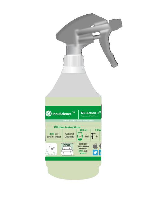 Nu-Action 3 Printed Bottles Incl Triggers (1:300)  750ml (x6)