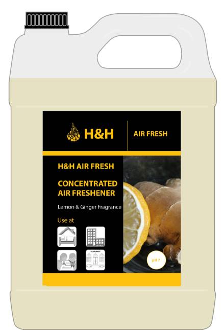 H&H Air Fresh Lemon & Ginger Concentrate (1:10)  5L