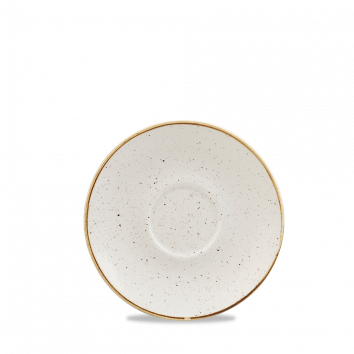 Stonecast Barley White Cappuccino Saucer 15.6cm/6.25in (x12)