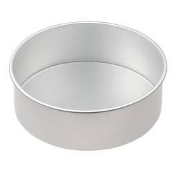 Round Cake Tin Silver Anodised Loose Base 280x95mm