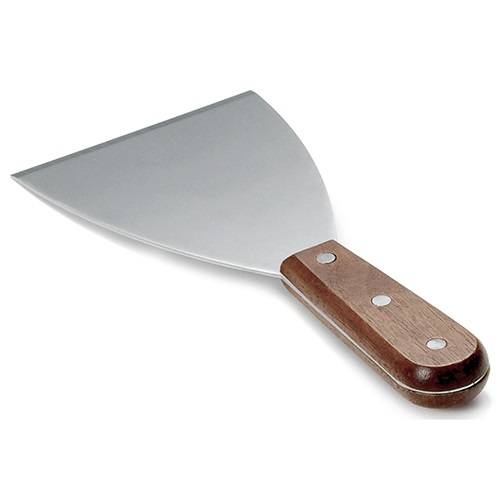 Tablecraft Wooden Handle Stainless Steel Scraper 20cm (10cm Blade)
