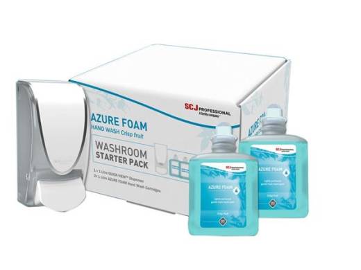 Azure Foam Hand Wash Starter Pack (2x1L Cartridges + Dispenser)