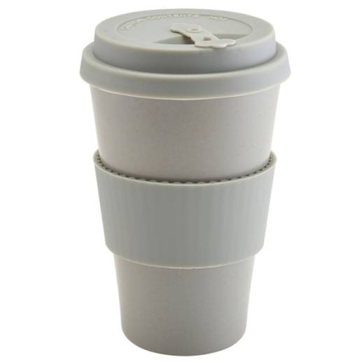 Grey Reusable Bamboo Fibre Coffee Cup 45cl/15.75oz