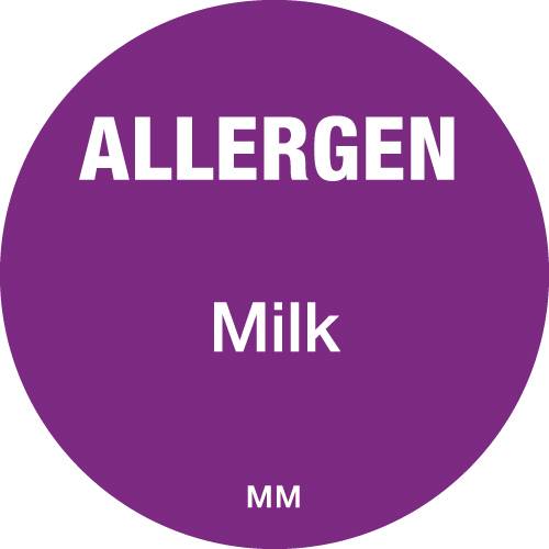 Allergen Label 25mm - Milk (x1000)