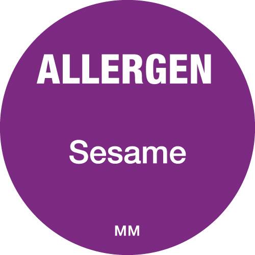 Allergen Label 25mm - Sesame (x1000)