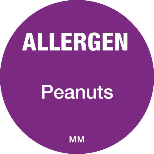 Allergen Label 25mm - Peanuts (x1000)