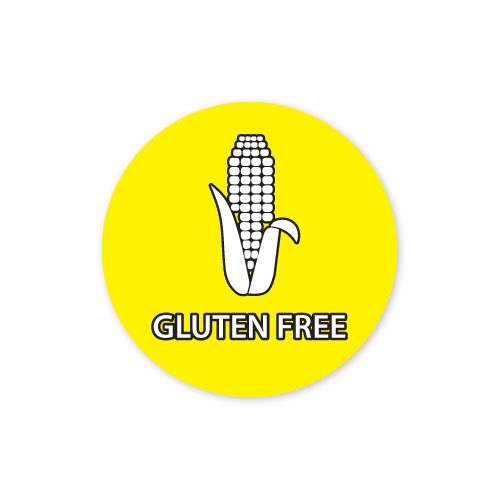 Gluten Free - 25mm Removable Label (x1000)