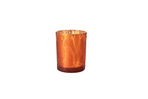 Shimmer Glass Candleholder Rust (x6)