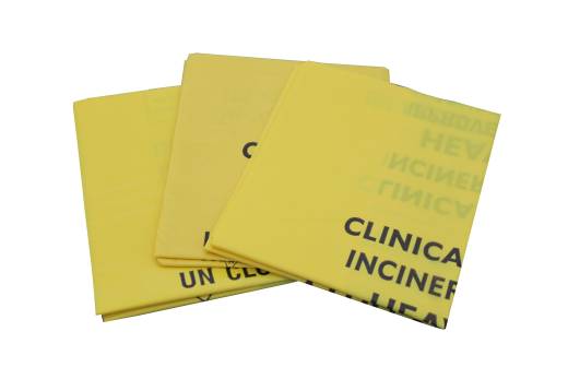 Yellow 10kg Heavy Duty Clinical Waste Sack 381/711 x 990mm (x100) -