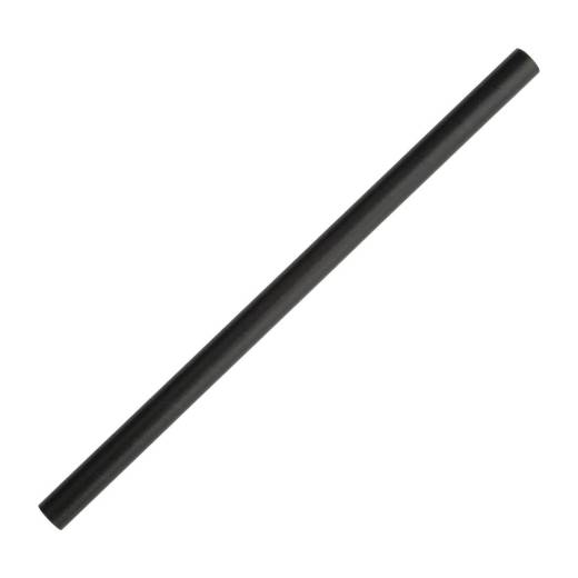 Paper Sip Straw Black 140x6mm (x10,000)