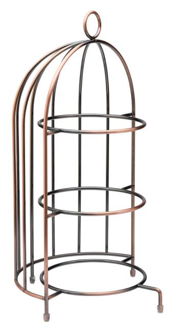 Birdcage Plate Stand 17.5x8.75in/44x22cm