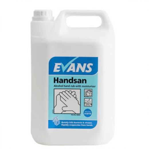 Handsan Alcohol Hand Sanitiser with Moisturiser (5L)