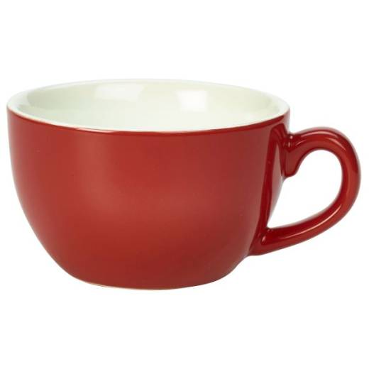 Royal Genware Bowl Shaped Cup 25cl Red (x6)