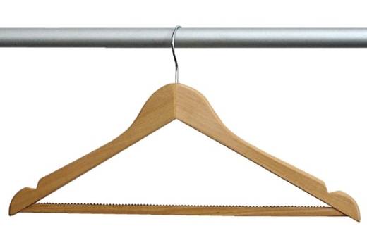 Guest Hangers With Conventional Hook Natural (x10)