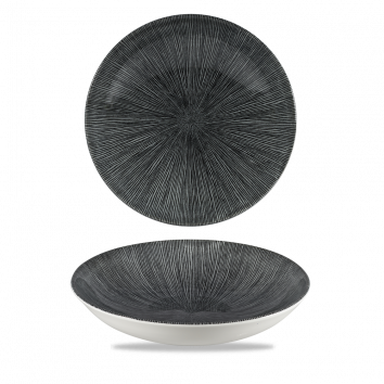 Studio Prints Agano Black Evolve Coupe Bowl 24.8cm/9.75in 113.6cl/40oz (x12)