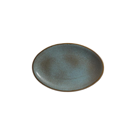 Alma Tacana Azul Oval Platter 25.5x19cm/10x7.5in (x12)