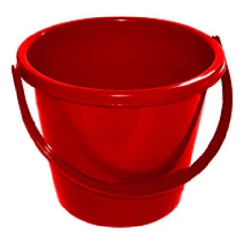 Round Bucket Plastic Household 10L Red