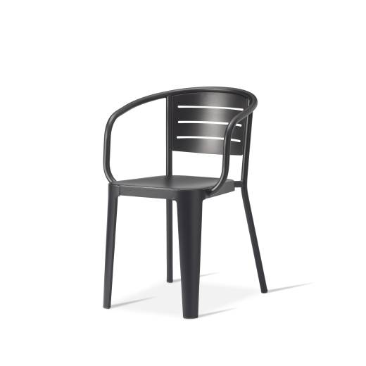 Carmen Arm Chair - Metal Black