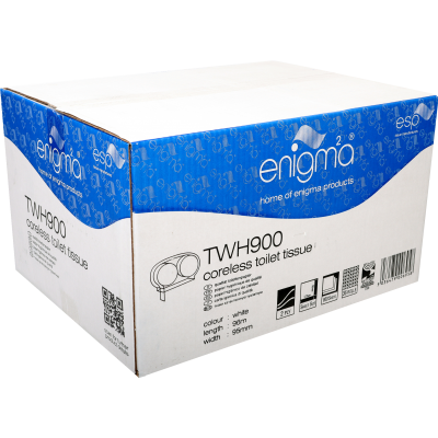 Enigma Coreless Toilet Roll 2 Ply White CHSA 800 Sheet (x36)