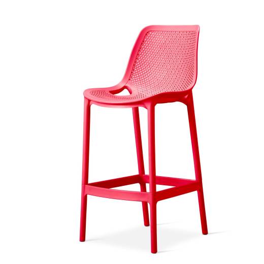 Cruz Bar Chair - Polypropylene Red