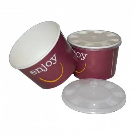 Enjoy Food Container with PP Lid 16oz Squat Combi Pack (x250)