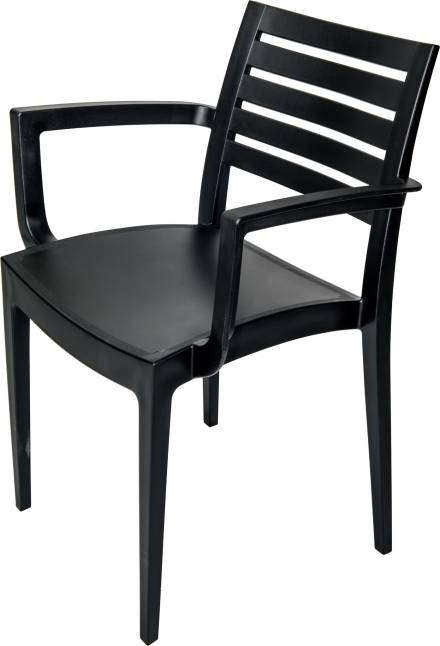 Fresco Arm Chair - Polypropylene Black