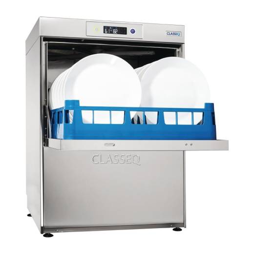 Classeq DUO Dishwasher 500mm 1-Ph/13A (w/Drain Pump, Rinse Boost & Water Softener)