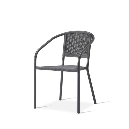 Harper Arm Chair - Metal Black