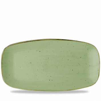Stonecast Sage Green Chefs Oblong Plate No.4  35.5x18.9cm (x6)
