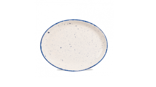 Stonecast Indigo Blue Oval Plate/Platter 30.5cm/12in (x12)
