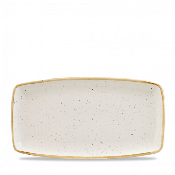 Stonecast Barley White Oblong Plate 34.5x18.5cm/13.5x11.2in (x6)