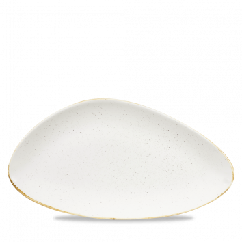 Stonecast Barley White Chefs Triangle Plate 35.5x18.8cm/13.75x7.25in (x6)