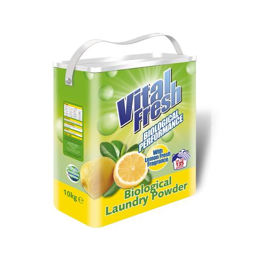Vital Fresh Lemon Bio Laundry Powder S7 135 Wash (10Kg)