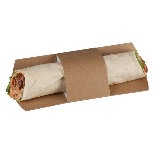 Kraft Tortilla Sleeve 225x103mm (x1000)