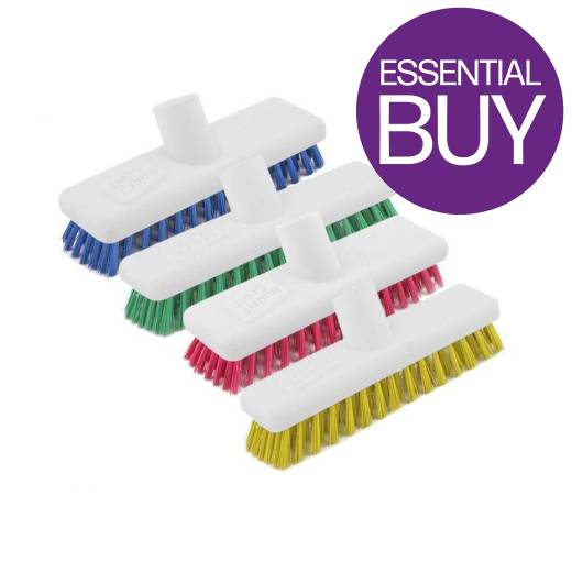 Washable Deck Scrub 23cm/9in Red